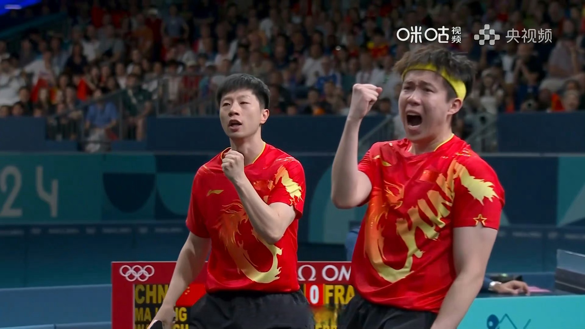 中国队鏖战韩国队，马龙带队取胜